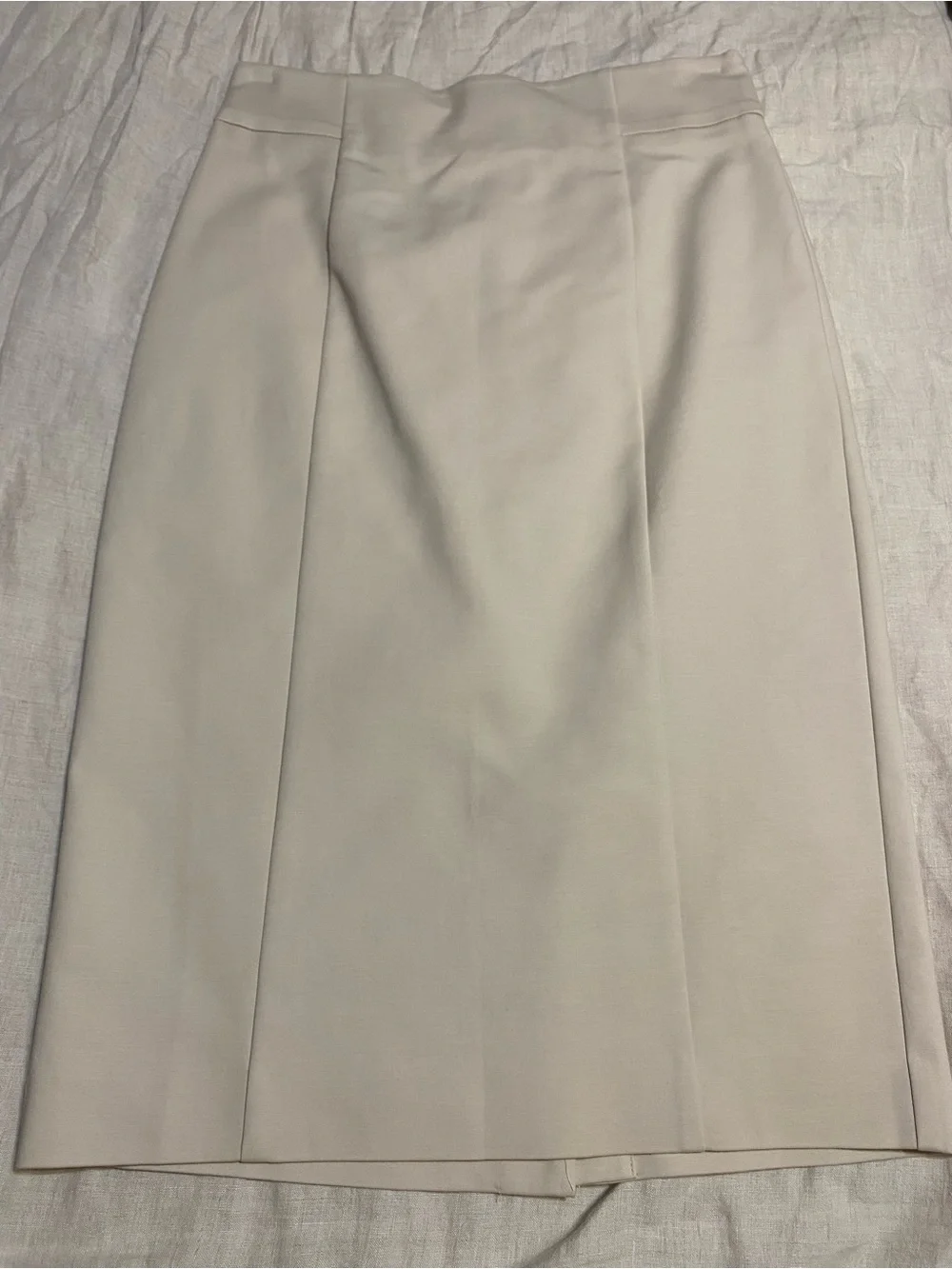 Ann Taylor Cream Pencil Skirt